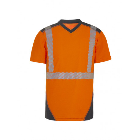 Tee-shirt JAKARTA MANCHES COURTES Coton/Polyester ORANGE/MARINE 