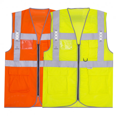 GILET SAFARI LED FLUO 