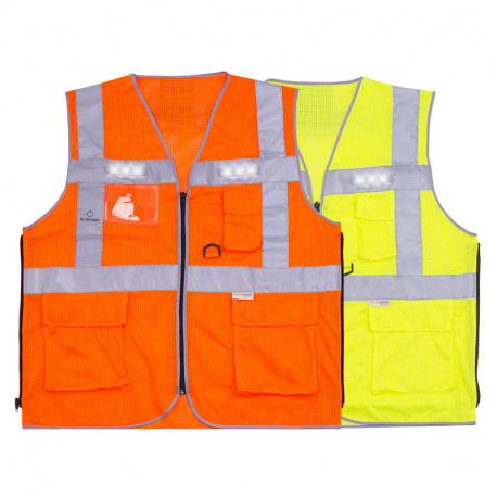 GILET MODULED JAUNE FLUO