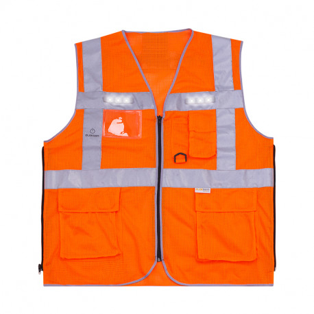 GILET MODULED ORANGE FLUO